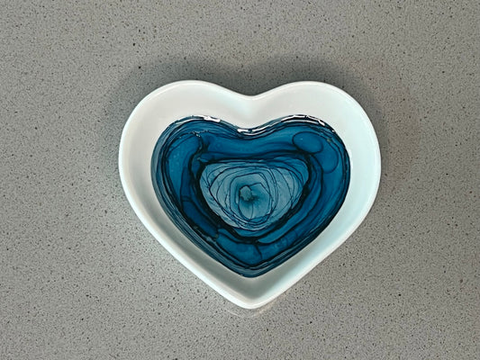 Jewelry Heart Prussian Blue